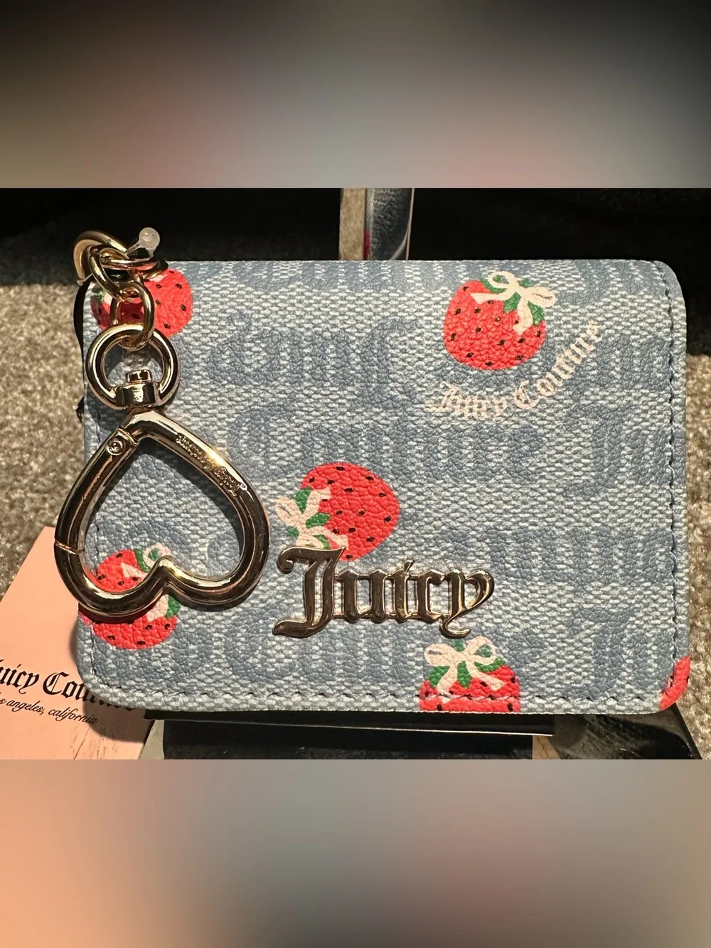 Juicy Couture Berry Sweet Mini Crossbody Bag with matching Card Case